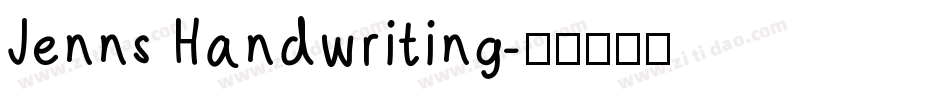 Jenns Handwriting字体转换